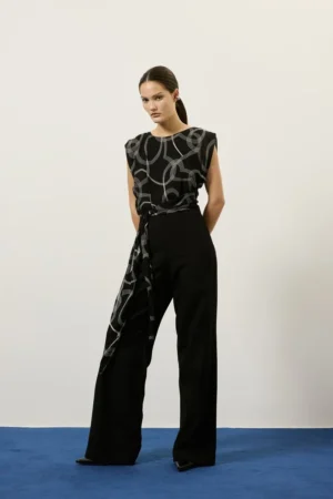 Macacão alfaiataria gal gal preto